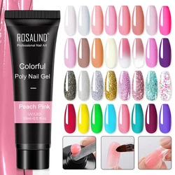 ROSALIND Poly Nail Extension UV Gel Art Design Nail Supplies For Professionals Semi Permanent Varnishe Builder Nails Glue 15ML