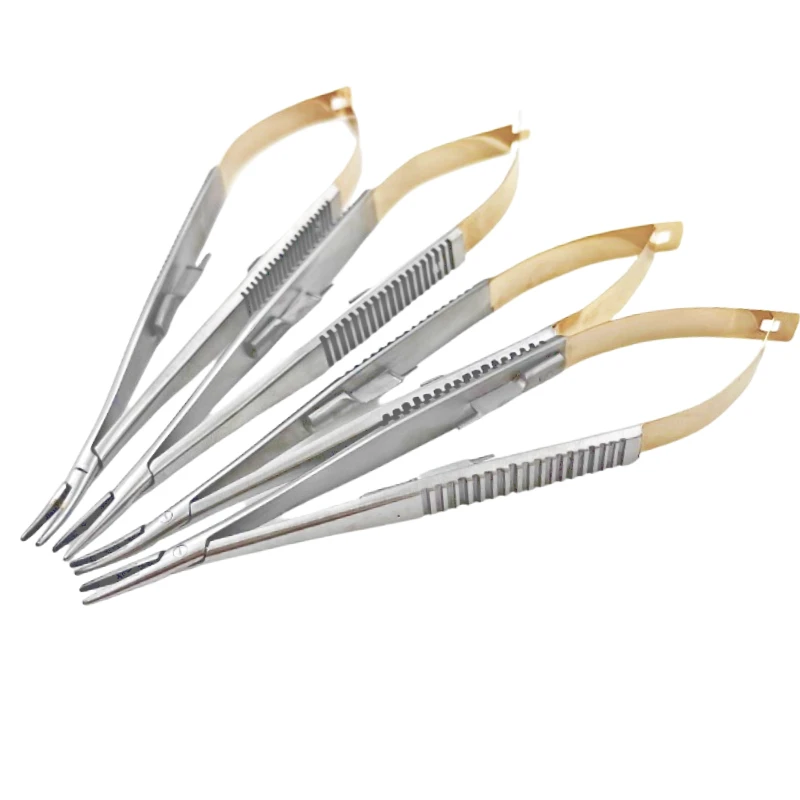 1 قطعة زرع تقويم الأسنان الجراحية Castroviejo إبرة أصحاب الملقط الملقط كماشة الأسنان أداة طب الأسنان #3