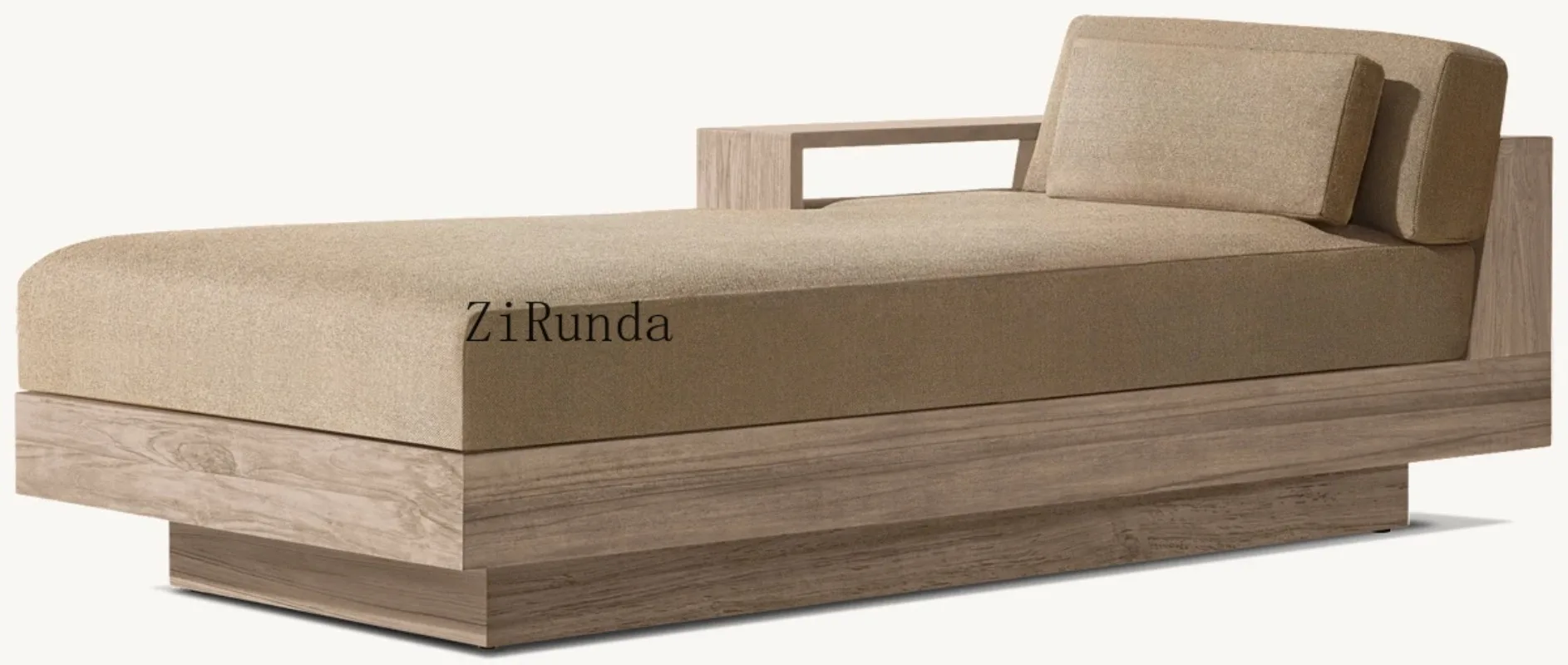 R Natural solid wood teak is corrosion-resistant and durable, suitable for outdoor use