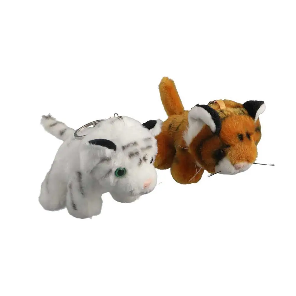 Neues Jahr Chinesisches Sternzeichen Tiger Kuscheltiere Cartoon Puppe Plüsch Anhänger Tiger Plüsch Schlüsselanhänger Auto Plüsch Schlüsselanhänger Stofftiere