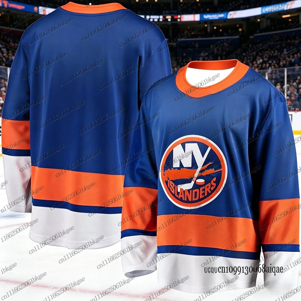 Autumn Winter New Hockey Jerseys For Men New York Blue Hockey Jerseys Casual Sports Hockey Jersey Parent Child Hockey Jerseys
