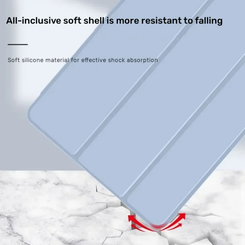 Чехол для Honor Pad 8, 12 дюймов, тройной складной чехол из искусственной кожи, мягкая силиконовая задняя подставка для планшета, чехол для Honor Pad 8 12 дюймов, 2022 HEY-W09