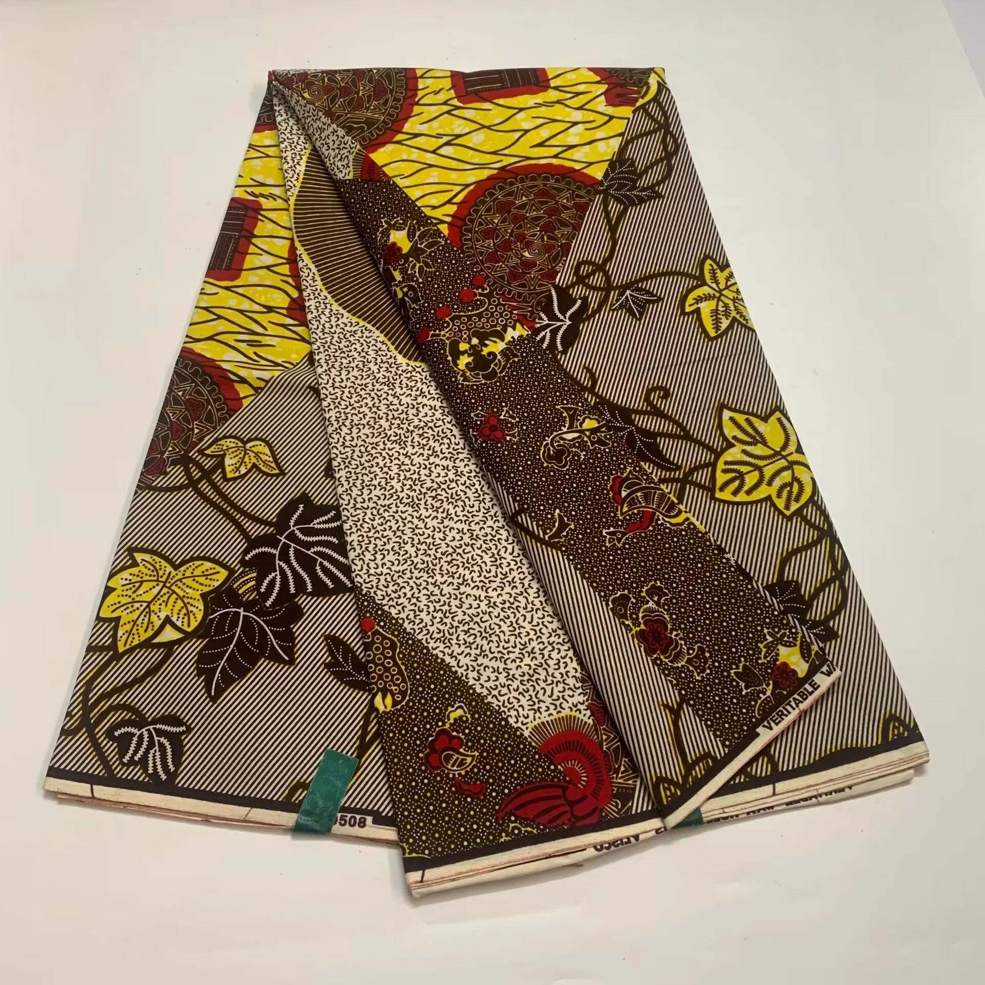 Imagem -02 - Nova Chegada Venda Quente Cera Africano Tecido Original Material de Algodão Nigeriano Ankara Bloco Imprime Batik Alta Qualidade Pano de Costura