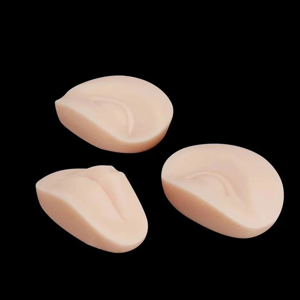 Practice Makeup Tattoo Tools Permanent Skin Replacement Soft Silicone for Training Mannequin Moulds 3pcs/set