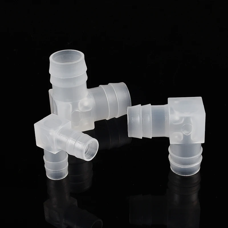 Equal Diameter Right Angle Elbow L Type Connector Plastic Pagoda Hose Connector Pipe Connector 4mm~20mm