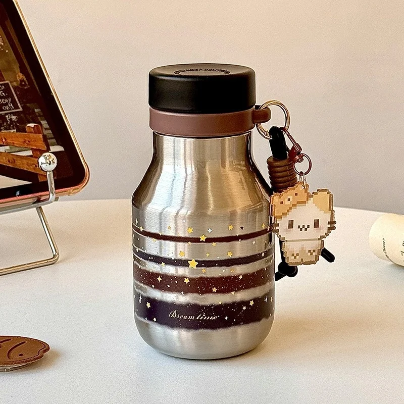 

Retro Large Capaci Stainl Steel 36 Insulated Water Bottle Portable Straight Drinking for Women High Aesthetic Value