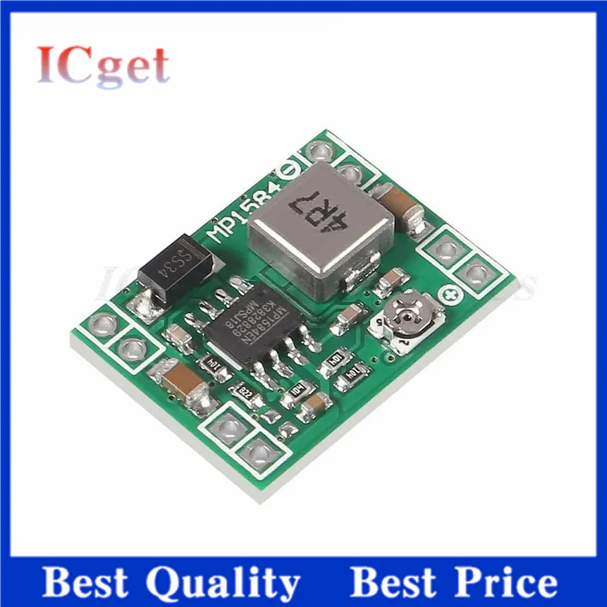 5pcs MP1584EN 3A Adjustable DC-DC Converter Step down Voltage Regulator Module LM2596s Replacement for Power Supply Projects