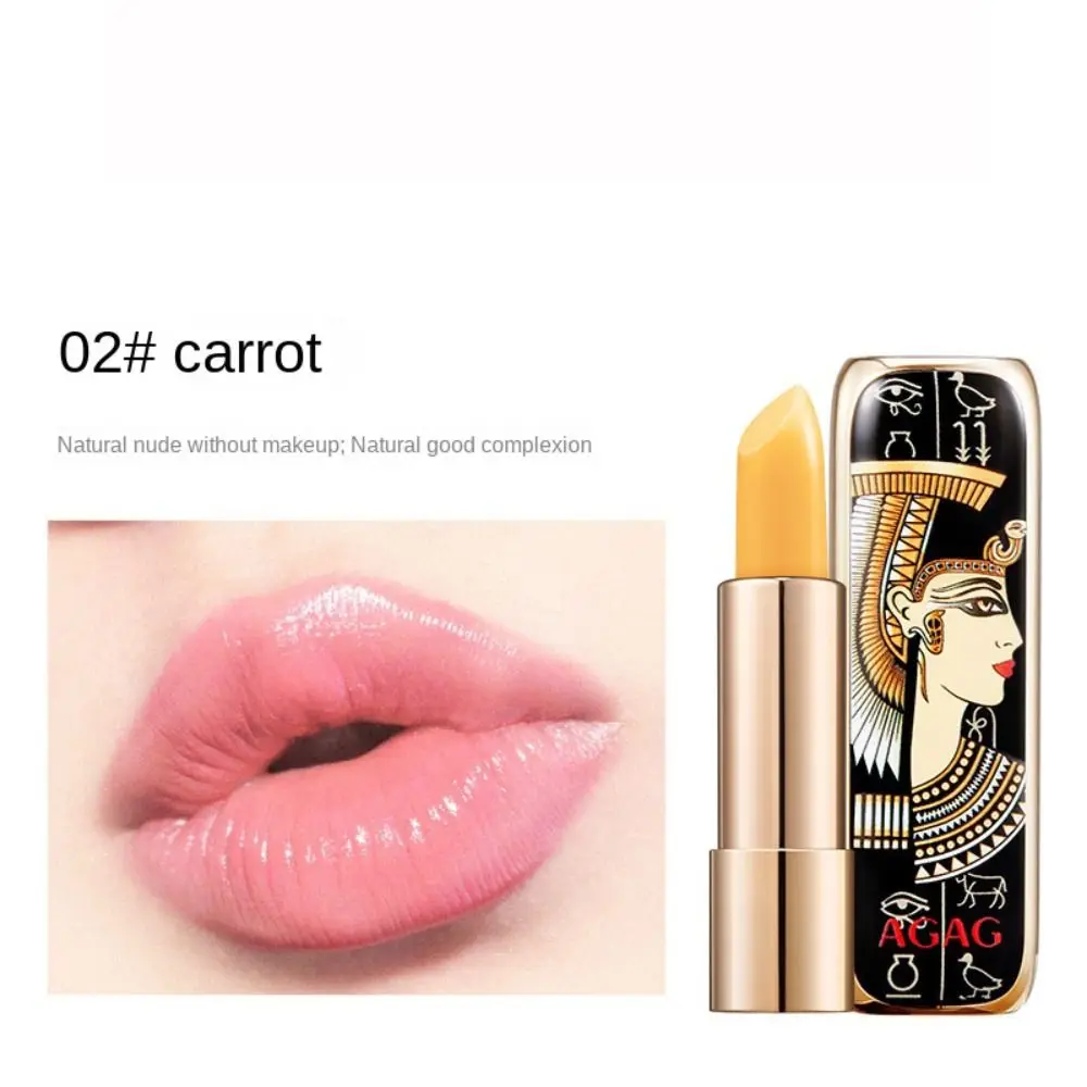 Retro Temperatuurverandering Lippenbalsem Egyptische Stijl Waterdichte Kleur Veranderende Lippenstift Hydraterende Lipgloss Vervagen Lip Lijnen