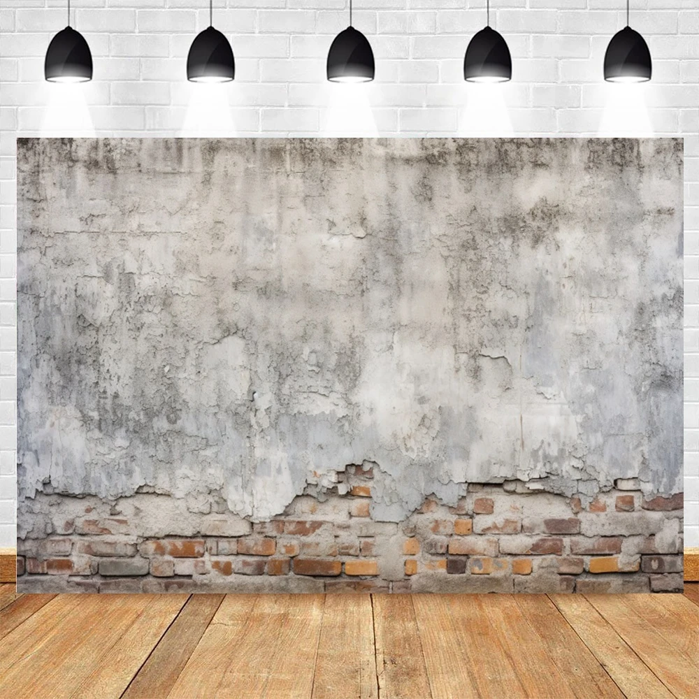 Brick Wall Decor Backdrop for Photography Customized Retro Graffiti Birthday Party Baby Child Portrait Background Photo Studio