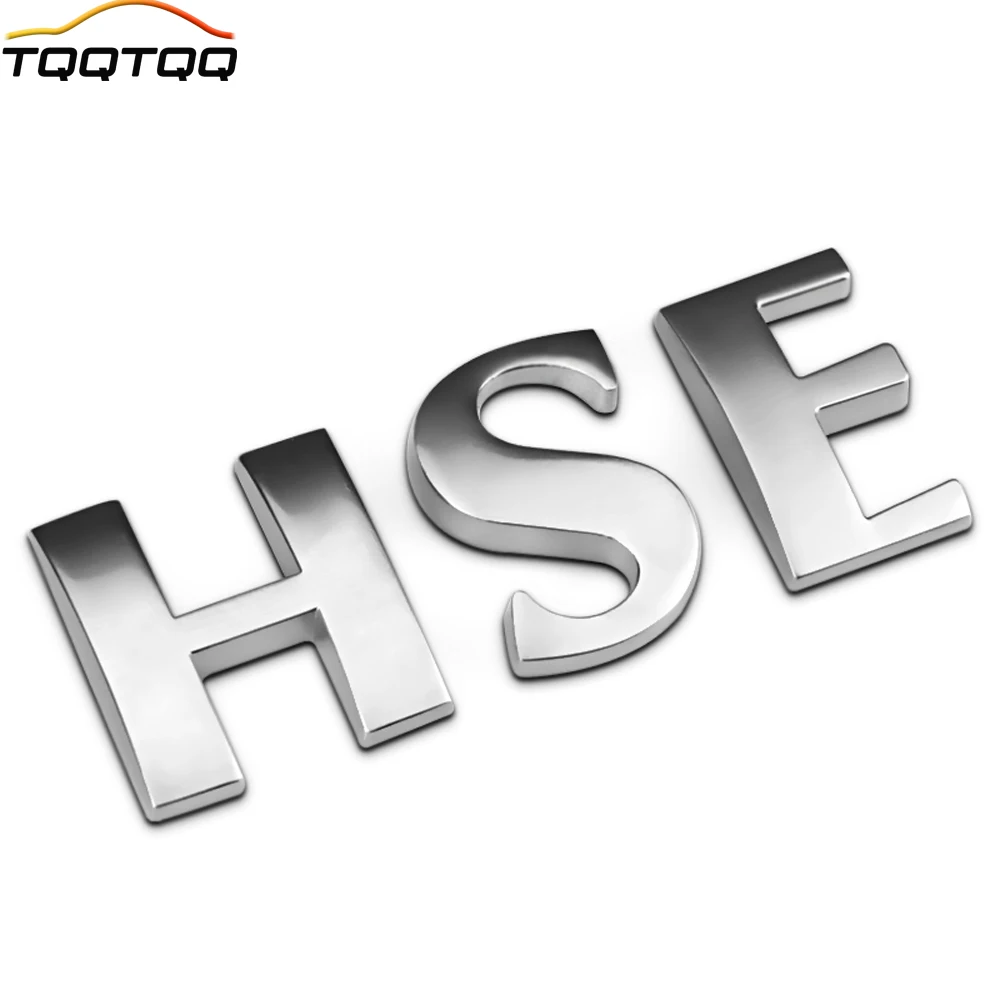 

1Pcs 3D Metal HSE Car Side Fender Rear Trunk Emblem Badge Sticker Decals for Land Rover Range Rover