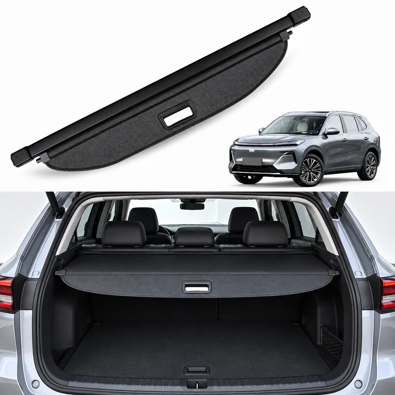 For Geely Galaxy Starship 7 EM-i 2024-2026 Cargo Cover Trunk Privacy Easy-Install Durable Parcel Rack