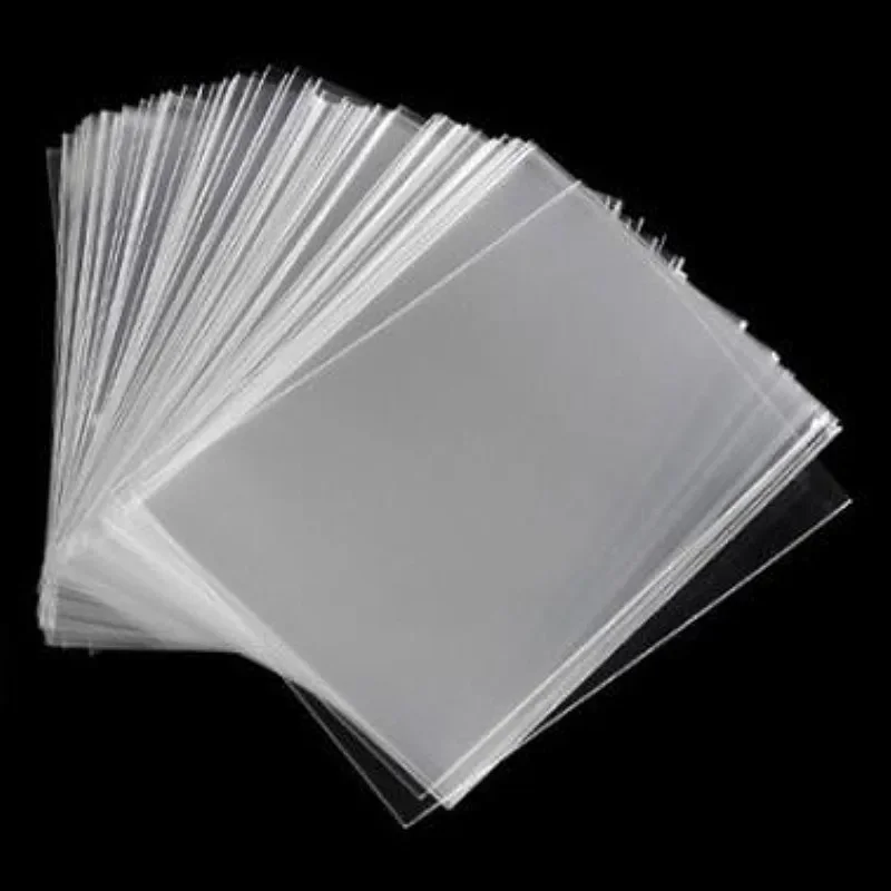 100pcs/set Transparent Game Card Sleeve ID Credit Card Holder Cover Bag Case Business Game Cards Protector Sleeve Organizer