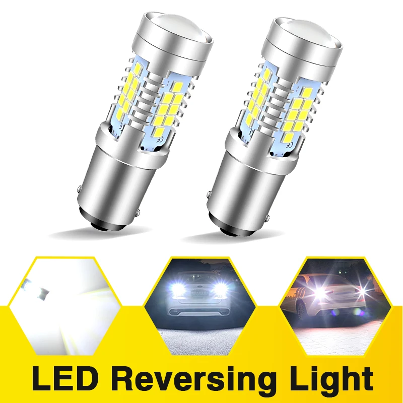 

2PCS 1156 BA15S P21W LED Reverse Lamp Lights For Toyota Avensis T27 2009-2015.04 Hiace 1995-2012 Honda Civic 6 1994-2000 12V