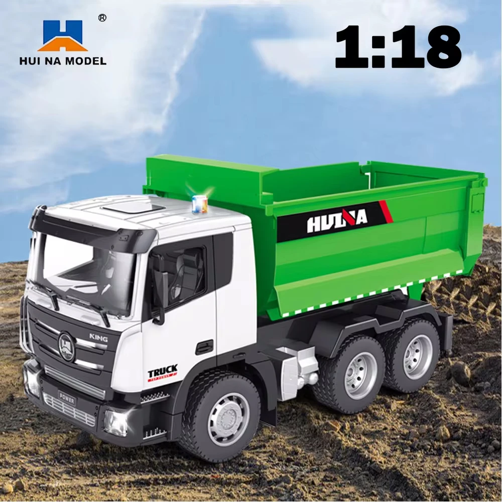 HUINA 1556 RC-LKW, 1:18, Kippschlepper, 6 Kanäle, Modelltechnik, Auto, Bagger, 2,4 G,