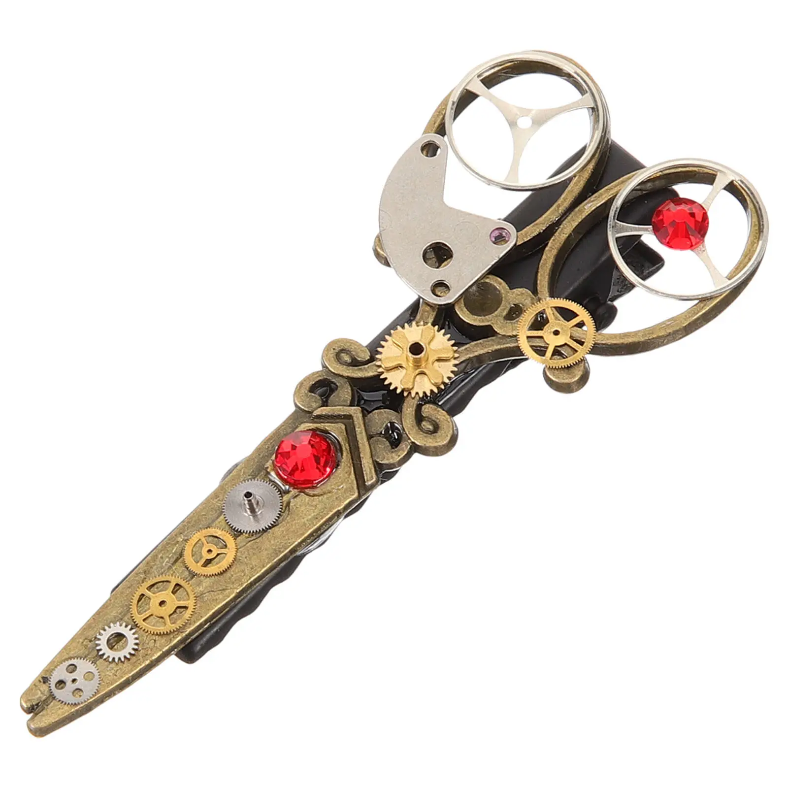 

Винтажная заколка-ножницы в стиле панк-готика, 1 шт., декоративный аксессуар для волос для женщин и девушек, для вечеринок, свадеб, церемоний и праздников