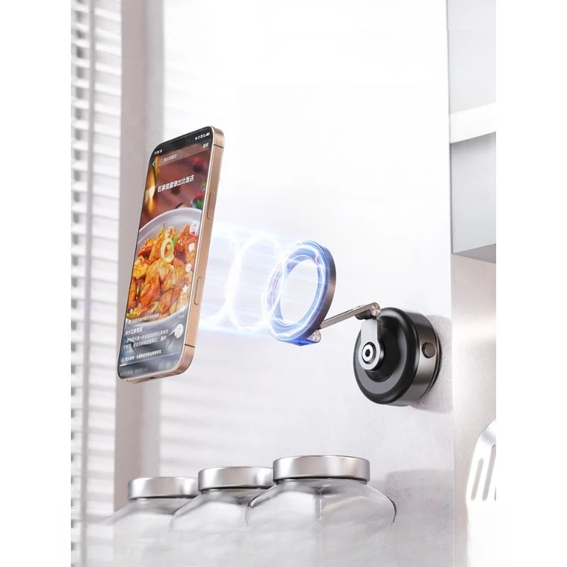 

Vacuum electric selfie magnetic mobile phone holder, car magsafe adsorption car navigation special suction cup