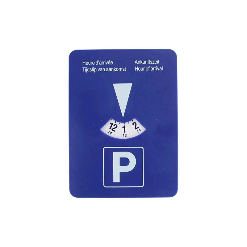 Blue Portable Digital Parking Timer Disc Easy To Use Clock Tool for Arrival Time Display Practical Car Parking Enforcement