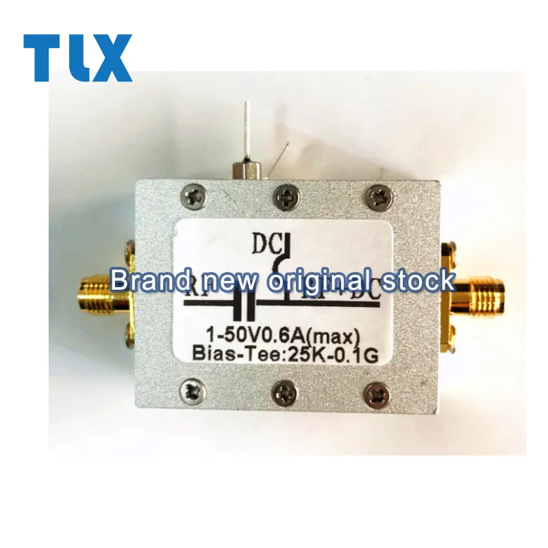 Rf DC blocker Bias Tee 25K-100MHz coaxial feed  low insertion loss HF AM