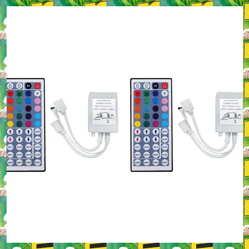 3C Electron 2X DC12V RGB LED Controller+44 Keys Remote Control RGB Control Box IR Light Strip Controller For 2835 RGB Light Stri