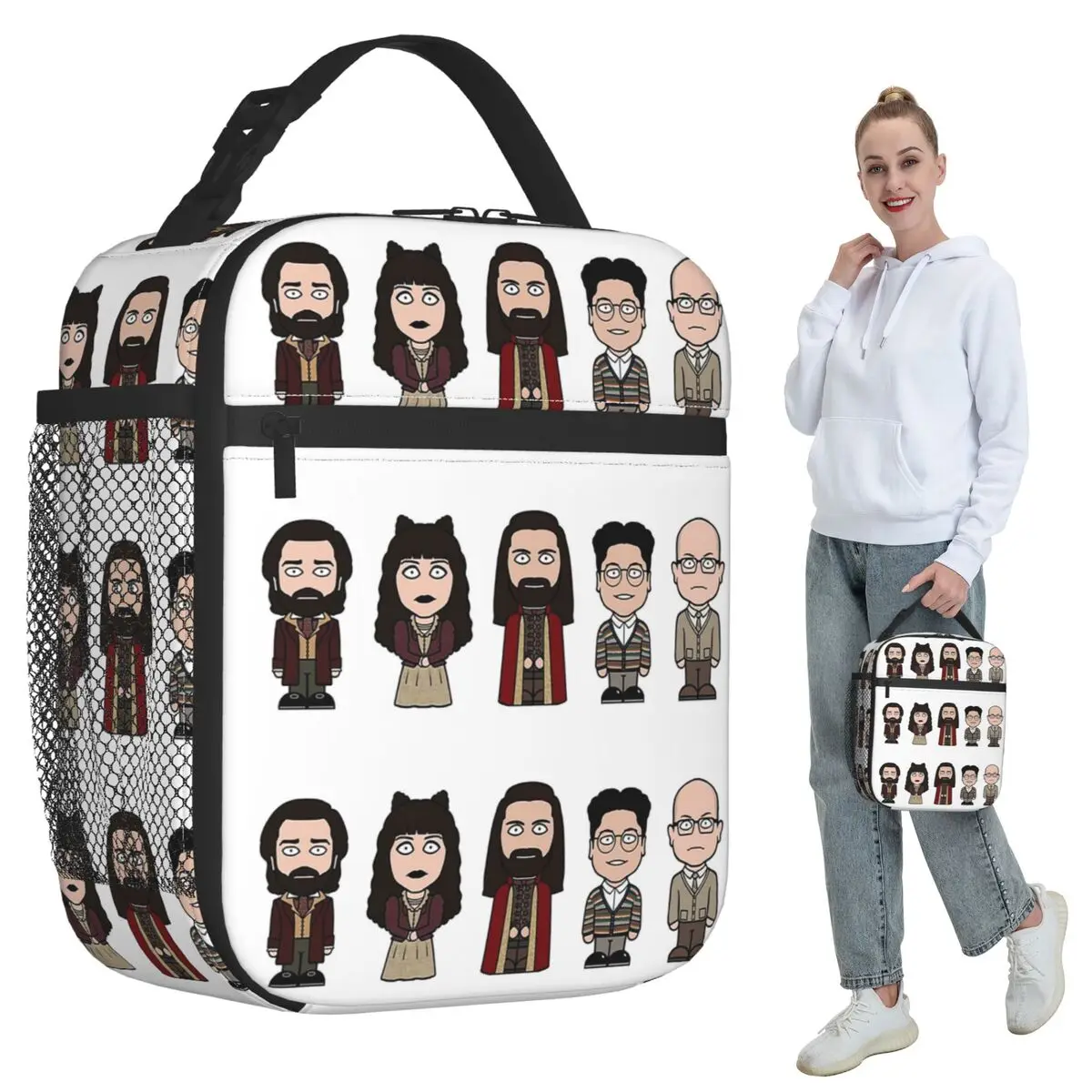 Team What We Do In The Shadows Insulated Lunch Bag for Women Office Cooler Thermal Food Box Tote Leakproof Lunch Boxes Container