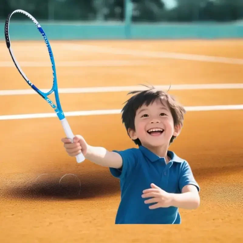 1 szt. Rakietka tenisowa o długości 21 cali dla początkujących dzieci w wieku 3-12 lat, idealna do gier sportowych na świeżym powietrzu.