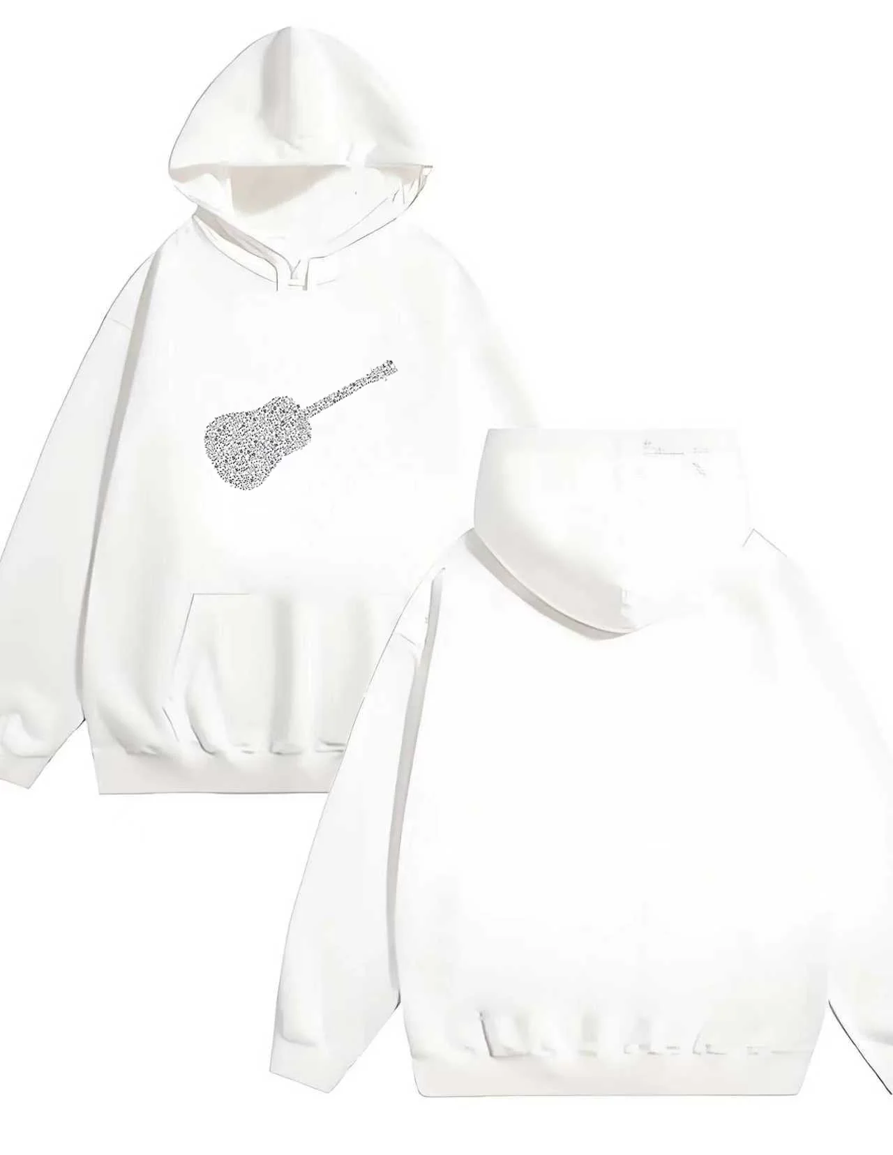 تتميز سويت شيرت بقلنسوة فضفاض جديد للرجال والنساء لعام 2025 بقدرة 330 جرام بطباعة حروف كمان