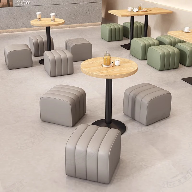*Commercial Cream Style Cafe Milk Tea Dessert Shop Reception Seat for Rest Area for Restaurant Furniture