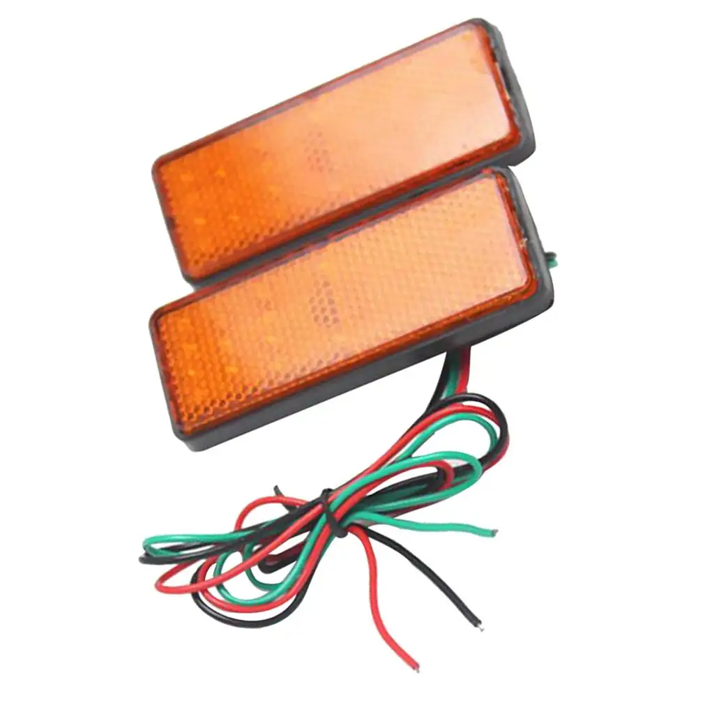 

Прямоугольный отражатель, светодиодный задний фонарь, универсальный автомобильный грузовик, мотоцикл, стоп-сигнал, задний стоп-сигнал, аксессуары для безопасности дорожного движения