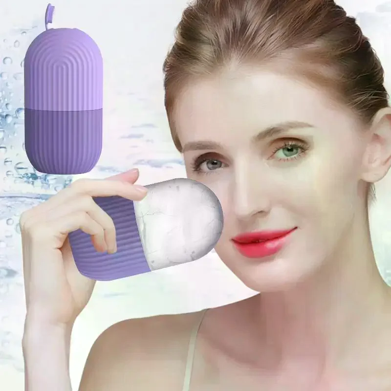 Ice Face Roller  Beauty Massage Silicone Ice Mold For Eye Puffiness Ice Facial Roller Shrink Pores Multifunctional Mold view 4