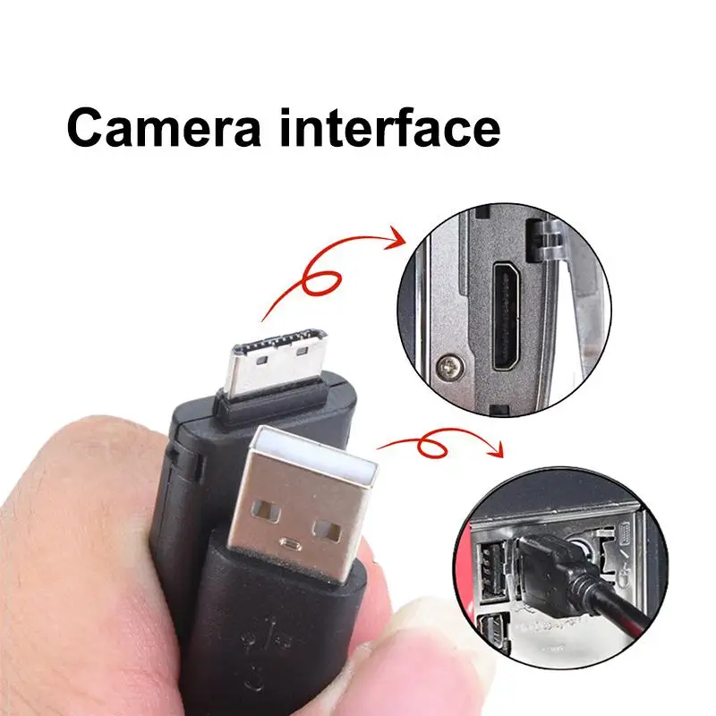 High Speed Digital Camera USB Data Cable for Samsung ES65 ES75 PL170 NV3 ES7 Secure Photo Download Connection for Home Use