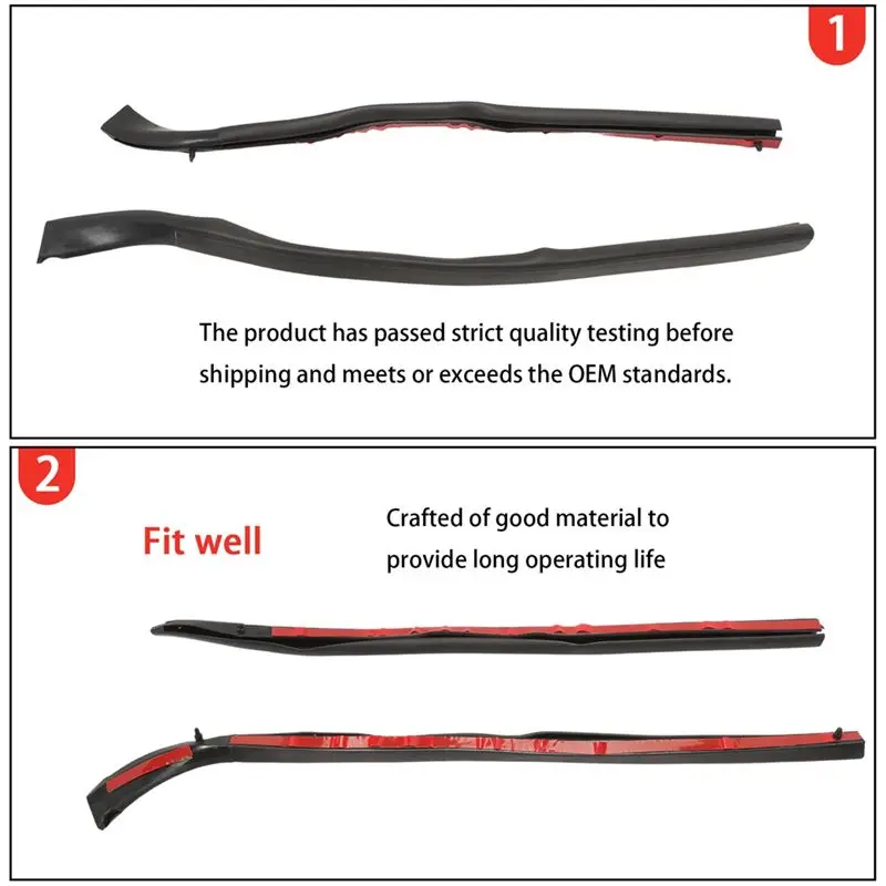 A30F-Front Door Weatherstrip Seal Car Window Sealing Strips 9C11-V51401-AD For Ford Transit MK7 Tourneo