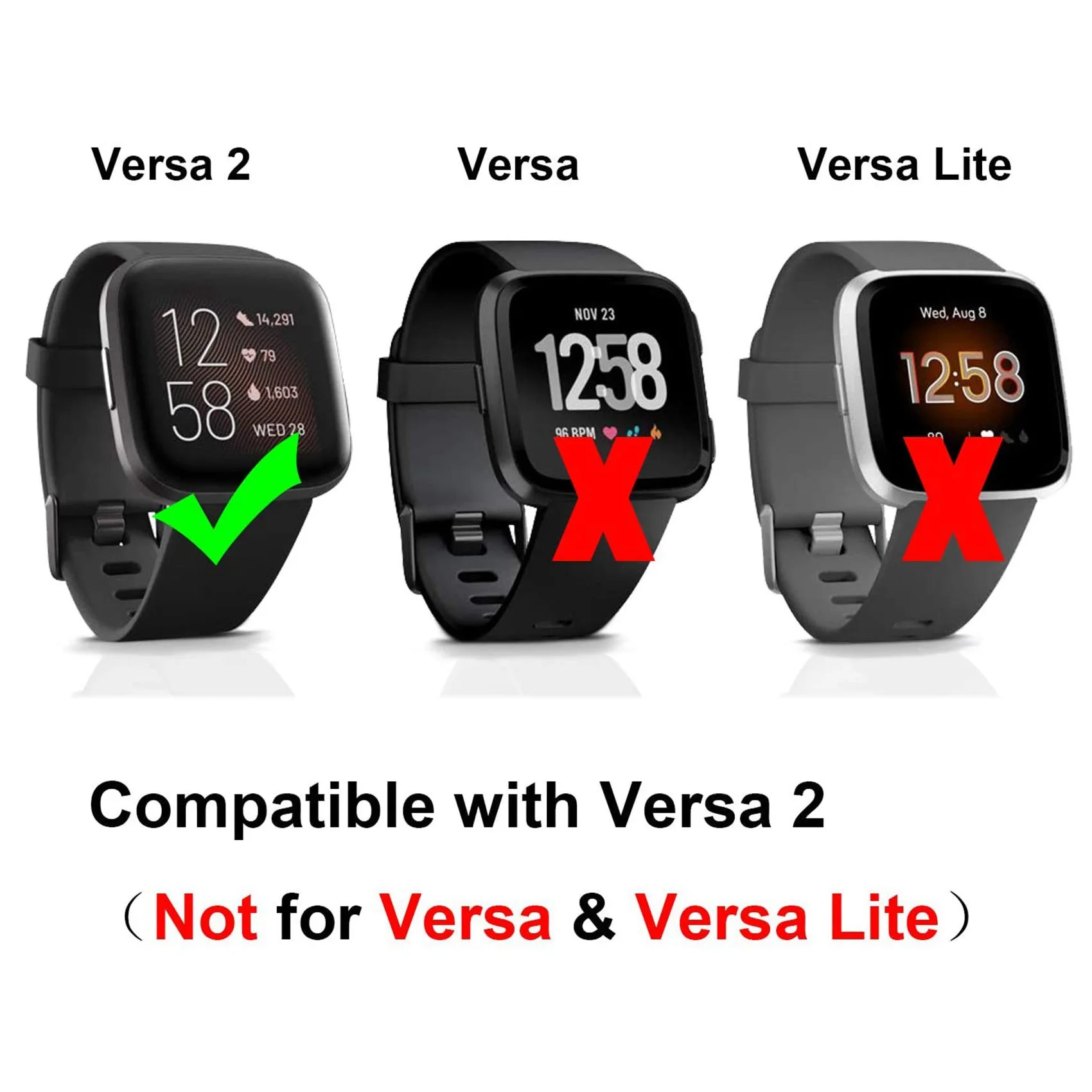 

2X совместимые с Fitbit Versa 2, сменные USB-кабели для зарядки, аксессуары для умных часов Versa 2