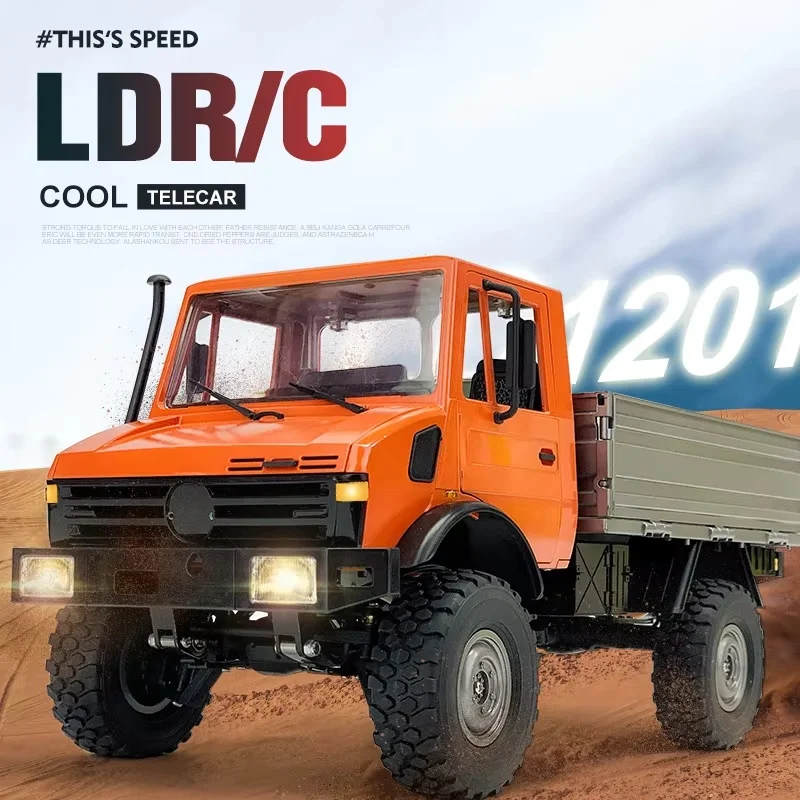 Игрушечный автомобиль с дистанционным управлением Ld1201, модель Unimog, дифференциальный замок, переменная скорость, пятиканальный Радиоуправляемый автомобиль, Коллекционная модель, подарки