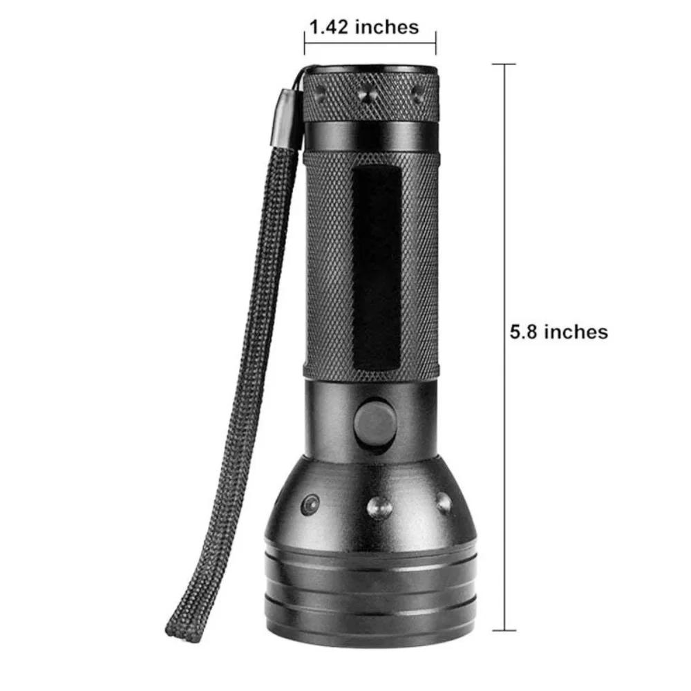 

51 High-power LED UV Flashlight Portable Design Purple Light Ultraviolet Flashlight Shadowless Lamp UV Led Torch