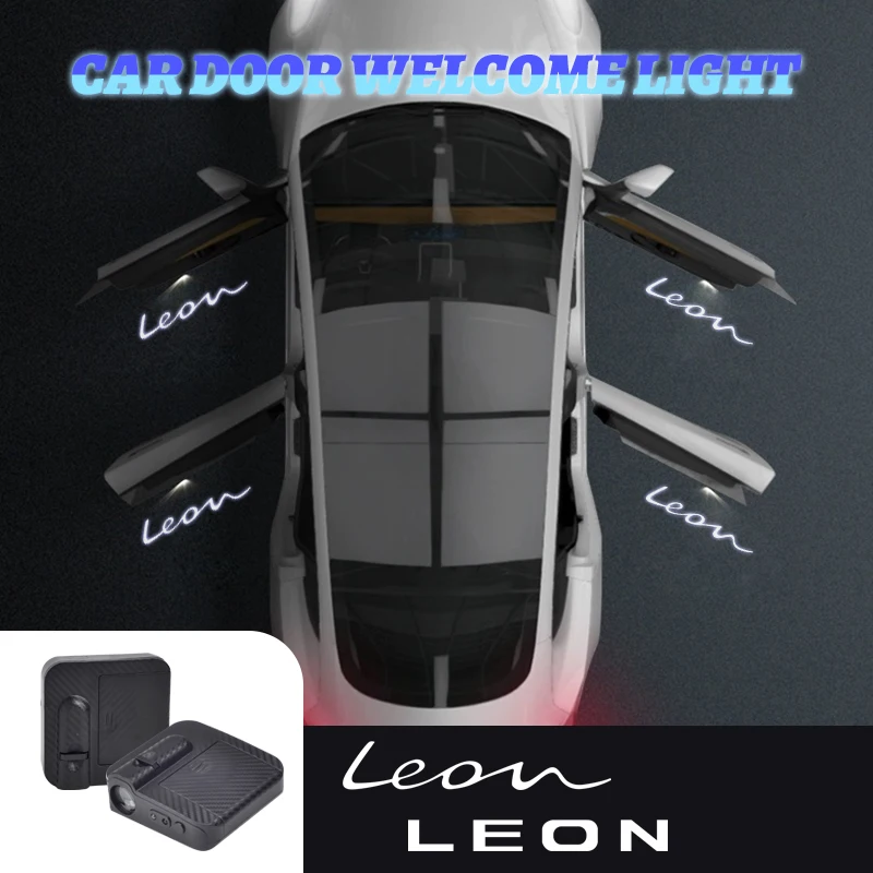 1/2 шт. для LEON 5F MK2 MK3 Автомобильный логотип, беспроводная связь, Автомобильный Дверной проектор