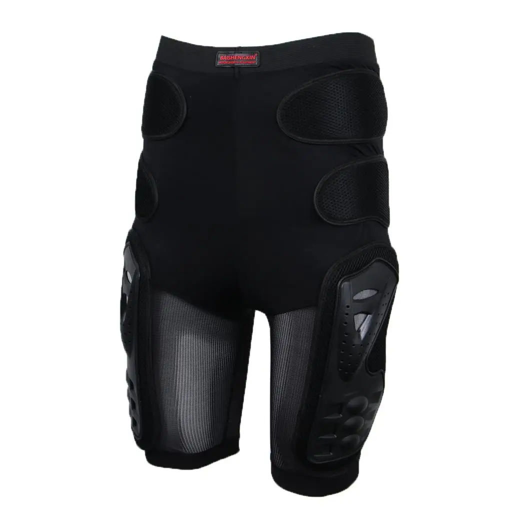 

Durable Motorcycle Protective Pads Pants Body Protection Shorts - Black