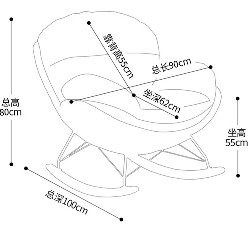 Balcony Luxury Chairs Bedroom Modern Comfortable Reading Chairs Single Mobile Muebles Para El Hogar Designer Furniture Replicas