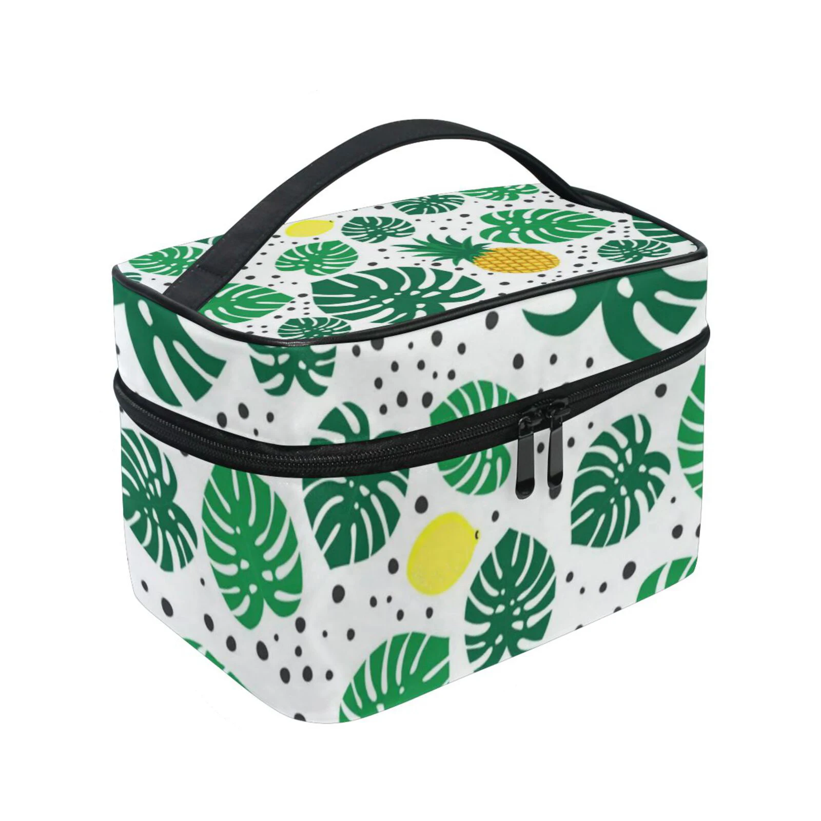 Makeup Bag Travel Organizer Tropical paulownia leaf Cosmetic Cases Beauty Toiletry Wash Storage Pouch Bags Outdoor Travel Box