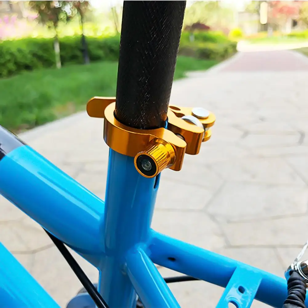 Bike Seat Post Clamp Ergonomic Quick Release Aluminum Alloy 25.4 31.8 28.6 34.9 Universal Mountain Road Bicycle Seatpost Collar