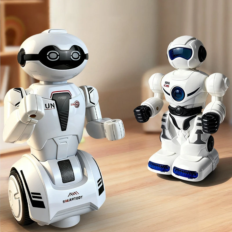 New Cool Flash Spaceman Universal Sound And Light Swing Children Will Dance Intelligent Boy And Girl Toy Funny Electric Robot