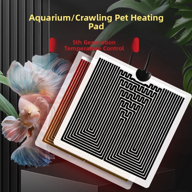 

Heating Pad for Pets Turtle Lizard Fi Tank Fhopper Temperature Control Warmth Breeding Box Detachable Acrylic Radiation ...