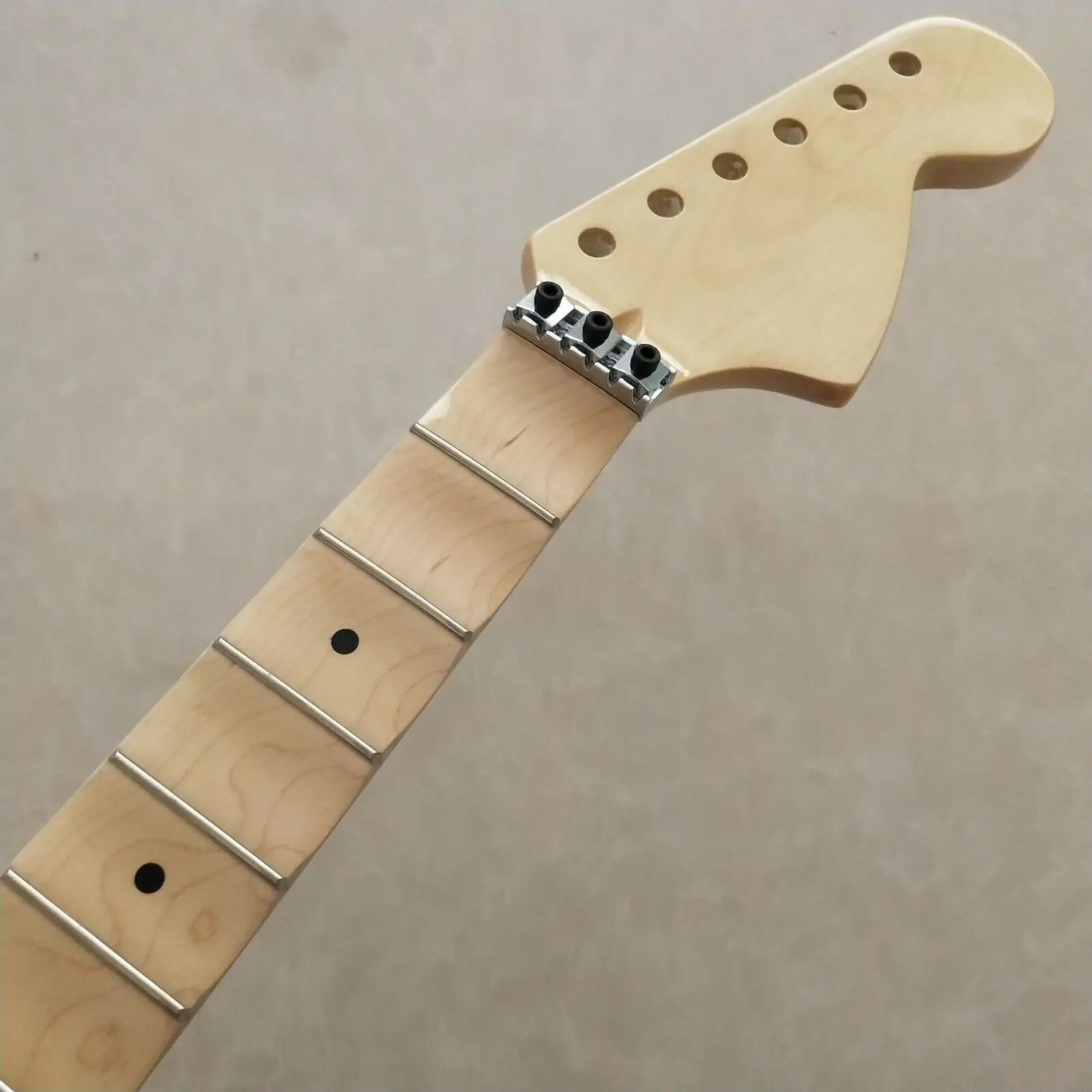 

Gloss Guitar neck 22 Frets 25.5inch Full scalloped Maple Fretboard Locking nut