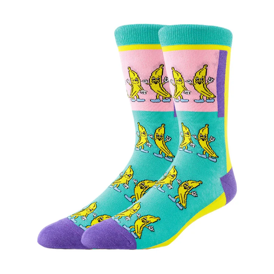 10/20/30Pairs random color happy socks men women crew socks novelty funny  street fashion animal  designer