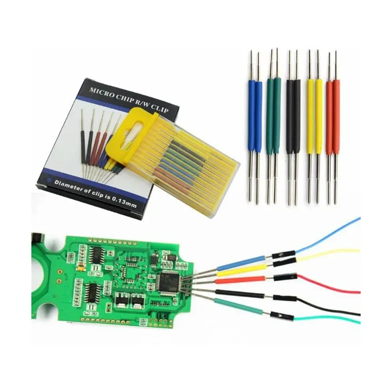 10pcs Universal Chip micro IC clamp SOP SOIC TSOP MSOP SSOP SMD IC Test Clip pin Socket Adpter Programmer f/ logic analyzer