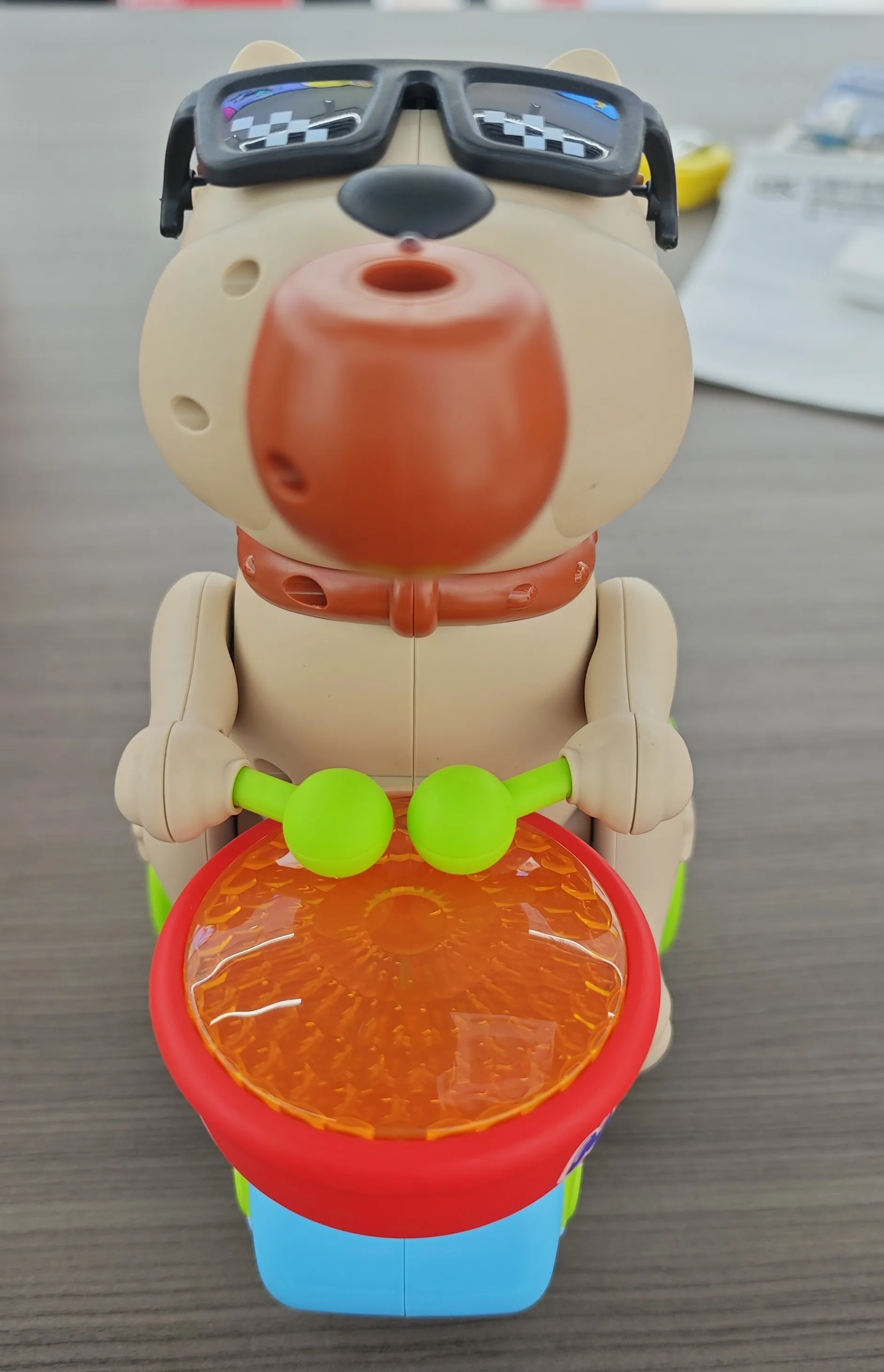 어린이를 위한 스모크 드롬 개 장난감, 재미있는 인터랙티브 강아지 장난감, 범용 바퀴, 3D 조명 및 음악, 스프레이 효과, 생일 선물