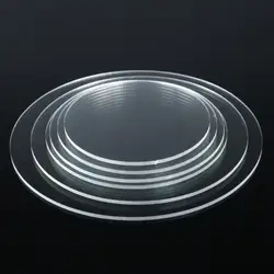 10/15/20/25/30cm Pastry Board Acrylic Cake Disc Round Cake Board Cake Base Board Cake Disk Cakes Serving Anti-cracking Cake Base
