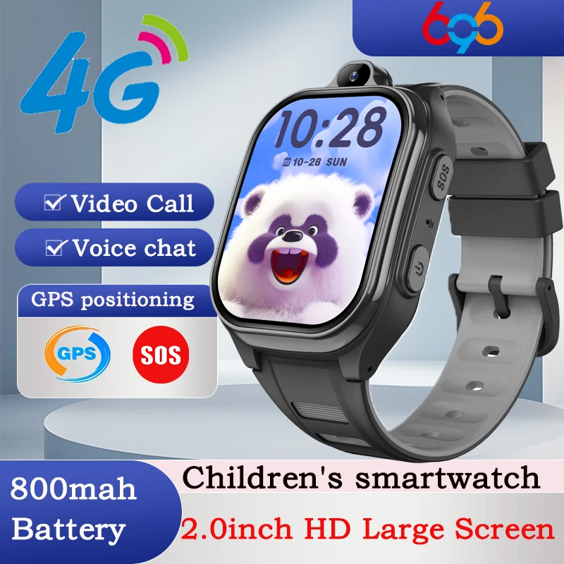 

4G Smart Watch Kid GPS Video Call APP Download Child Smartwatch Voice Assistant Phone Watches Voice Chat Camera Alarm Clock Gift
