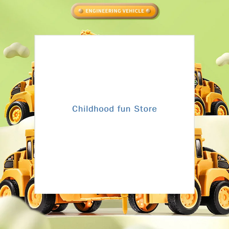 

1Pcs Engineering Vehicle Model Press Sliding Car Excavator Bulldozer Children Educational Construction Vehicle Toy Kids Boy Gift