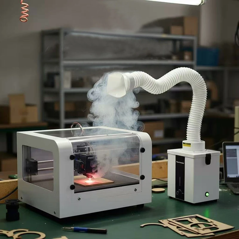 For Welding Repair 50W Fume Extractor Laser Smoke Purifier With 3 Stage Filters For Laser Engraving Machine CNC Machine Use