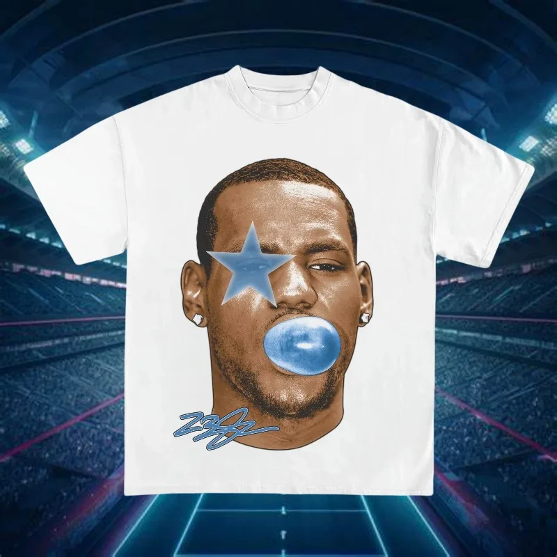 

Популярная футболка LeBron James Basketball Star 925, мужская и женская футболка с коротким рукавом, американские винтажные брендовые футболки, летние топы, уличная одежда
